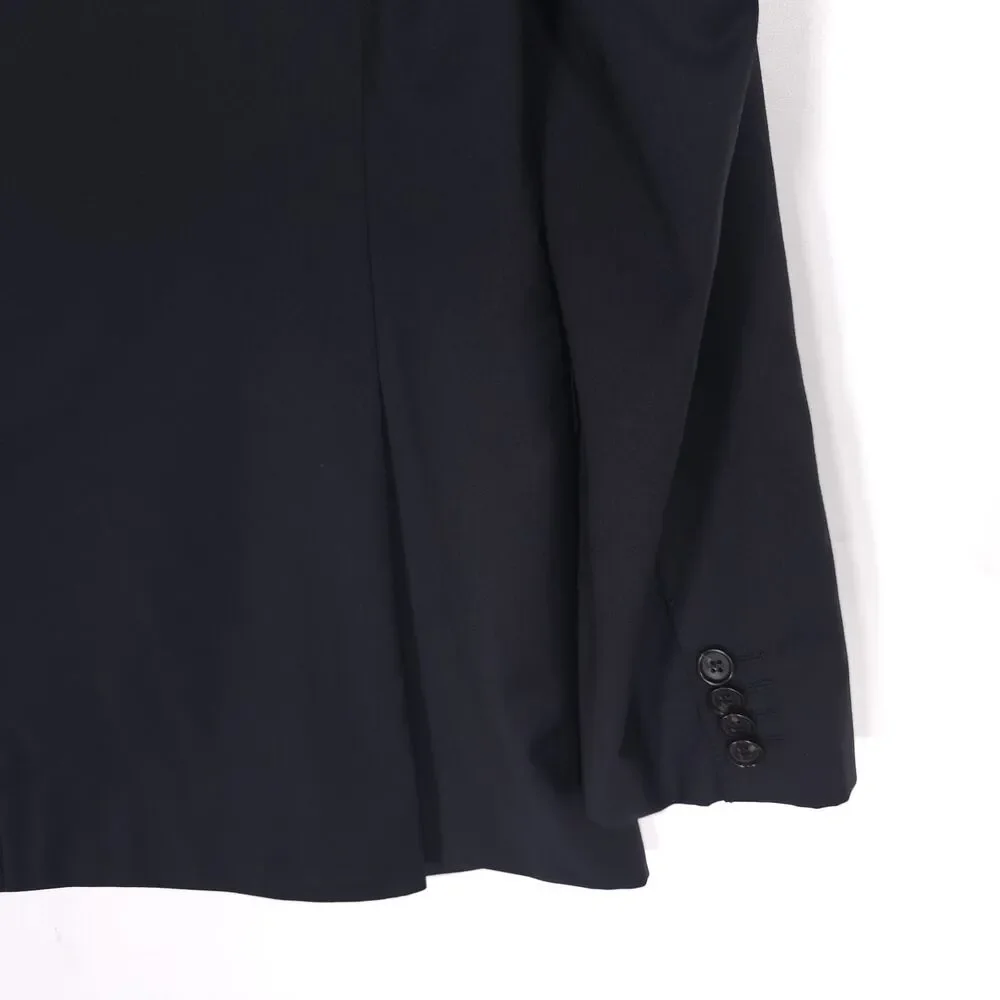 HUGO BOSS Guabello Super 120s 100% Virgin Wool Blazer Sport Coat Black Italy 40L